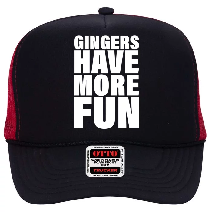 Gingers Have More Fun High Crown Mesh Trucker Hat