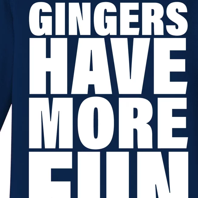 Gingers Have More Fun Baby Long Sleeve Bodysuit