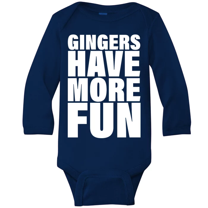 Gingers Have More Fun Baby Long Sleeve Bodysuit