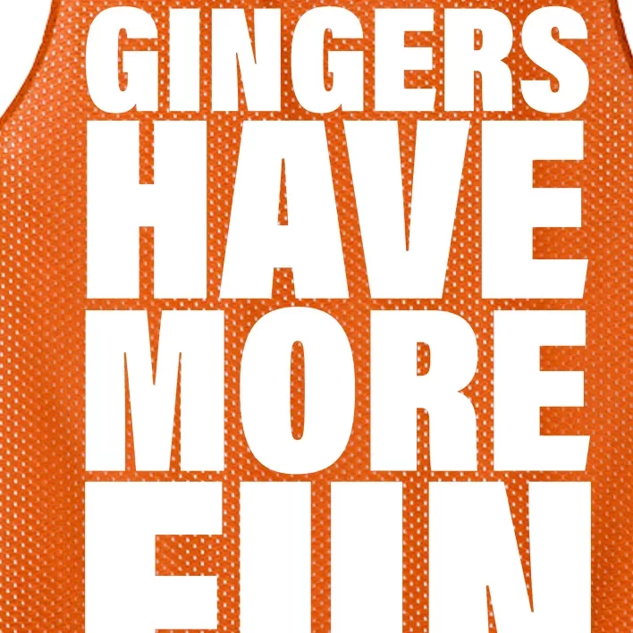 Gingers Have More Fun Mesh Reversible Basketball Jersey Tank