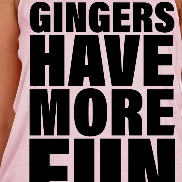 Gingers Have More Fun Women's Knotted Racerback Tank