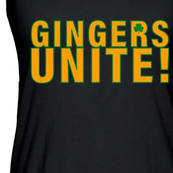 Gingers Unite St. Patrick's Day Irish Ladies Essential Flowy Tank