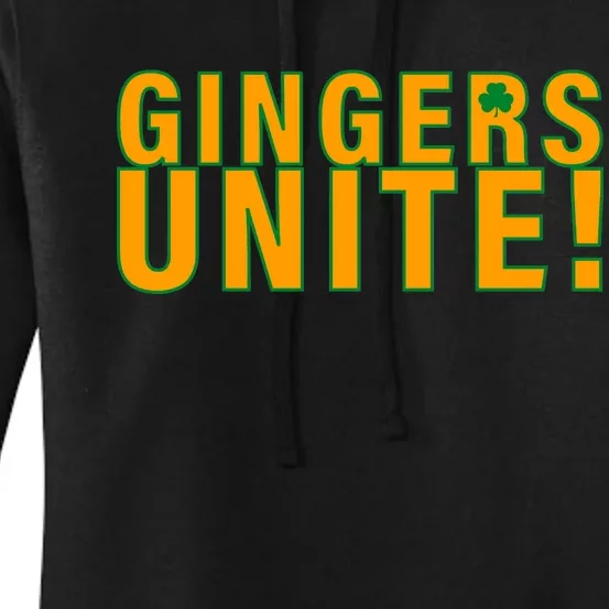 Gingers Unite St. Patrick's Day Irish Women's Pullover Hoodie