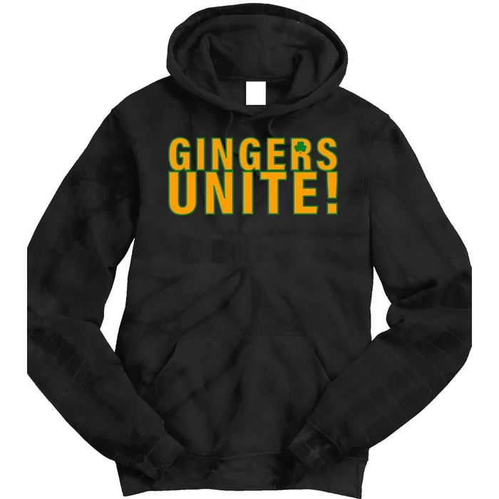 Gingers Unite St. Patrick's Day Irish Tie Dye Hoodie