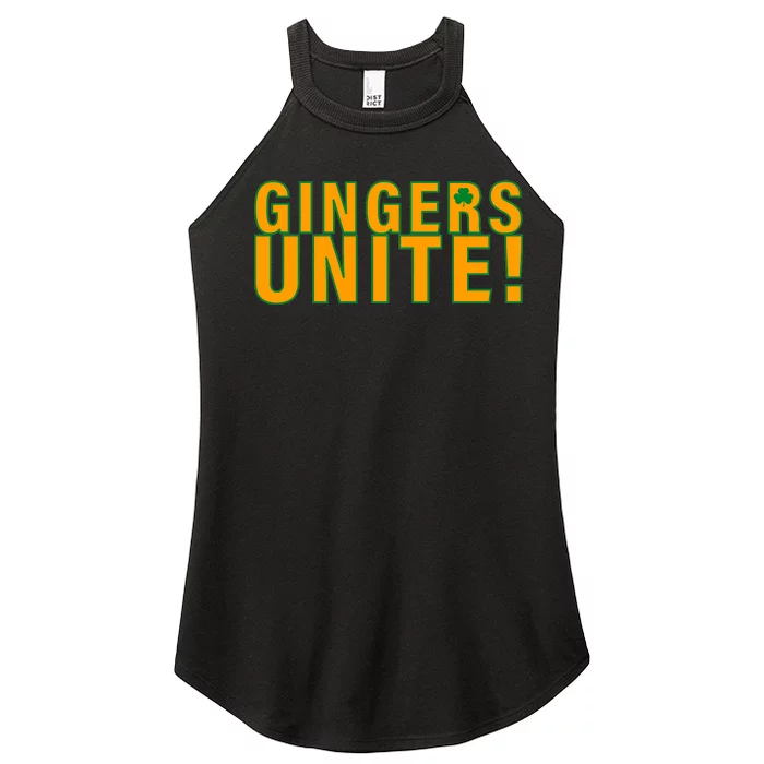 Gingers Unite St. Patrick's Day Irish Women’s Perfect Tri Rocker Tank