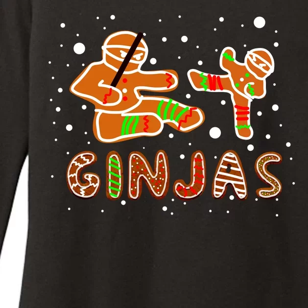 Ginjas Funny Gingerbread Christmas Womens CVC Long Sleeve Shirt