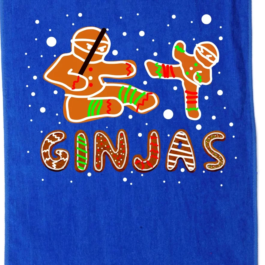 Ginjas Funny Gingerbread Christmas Platinum Collection Golf Towel