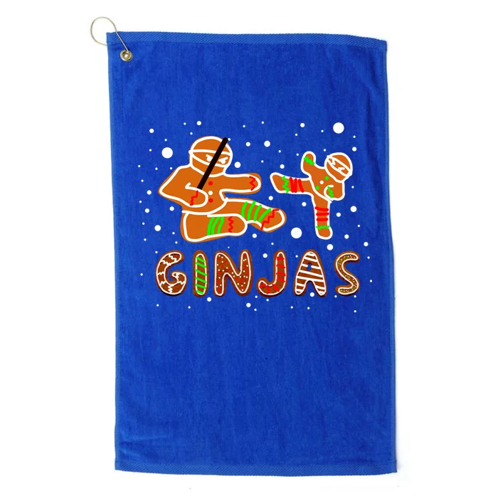 Ginjas Funny Gingerbread Christmas Platinum Collection Golf Towel