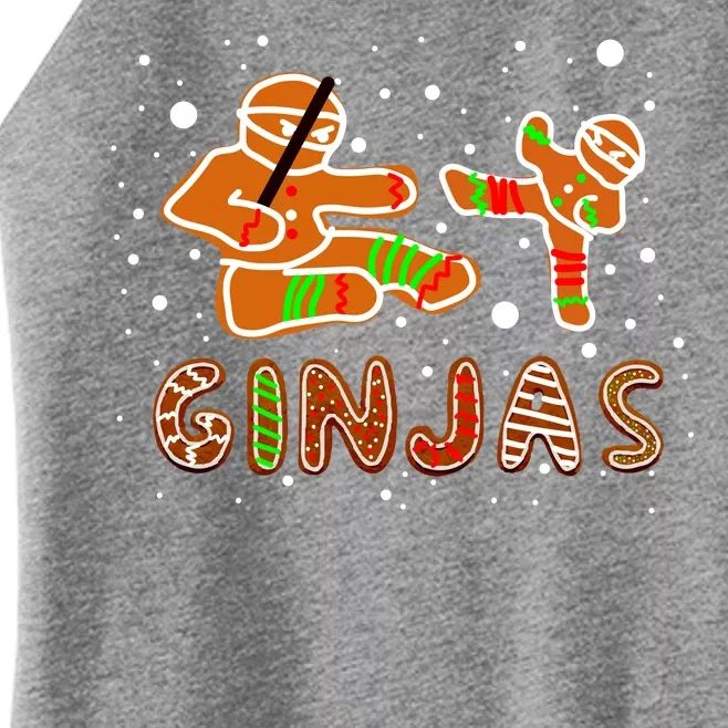 Ginjas Funny Gingerbread Christmas Women’s Perfect Tri Rocker Tank