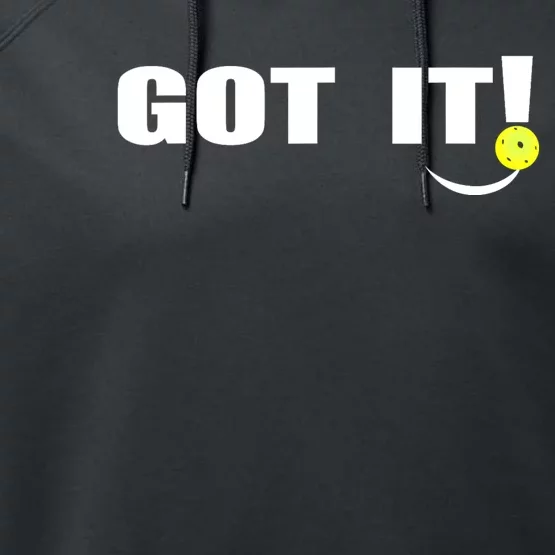 Got It Oops Yours Funny Pickleball Lovers (Front And Back) Front & Back Performance Fleece Hoodie