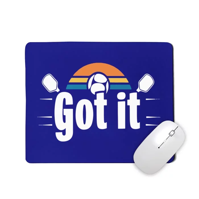 Got It Oops Yours Funny Pickleball Lovers Retro Sunset Gift Mousepad