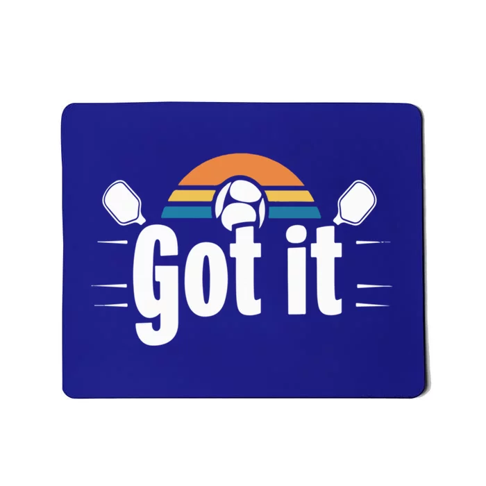 Got It Oops Yours Funny Pickleball Lovers Retro Sunset Gift Mousepad