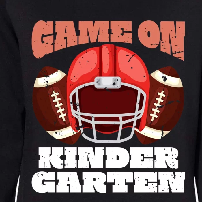 Game It On Kindergarten Football Back To School Student Meaningful Gift Womens California Wash Sweatshirt