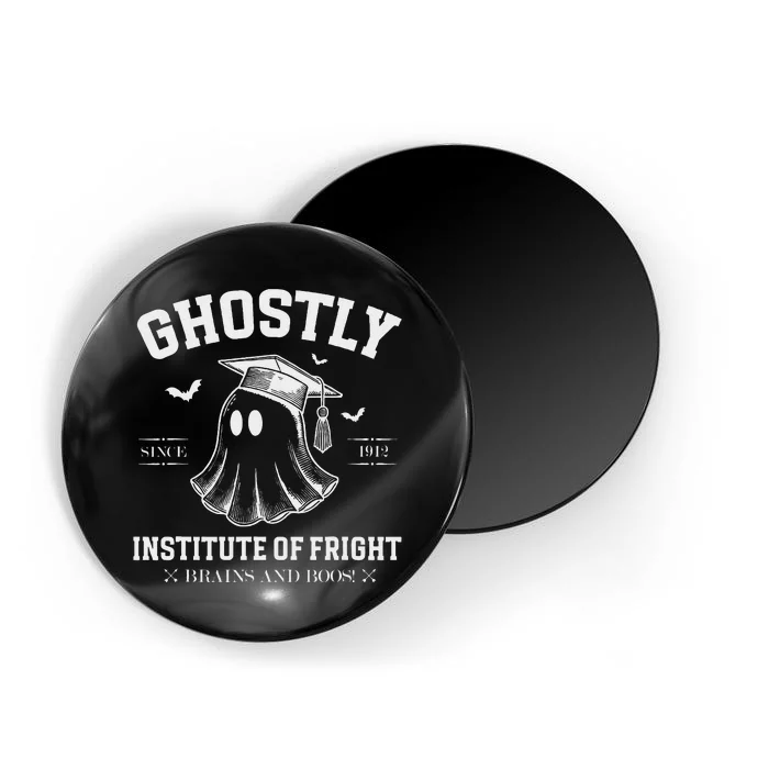 Ghostly Institute Of Fright Brains And Boos Halloween Magnet