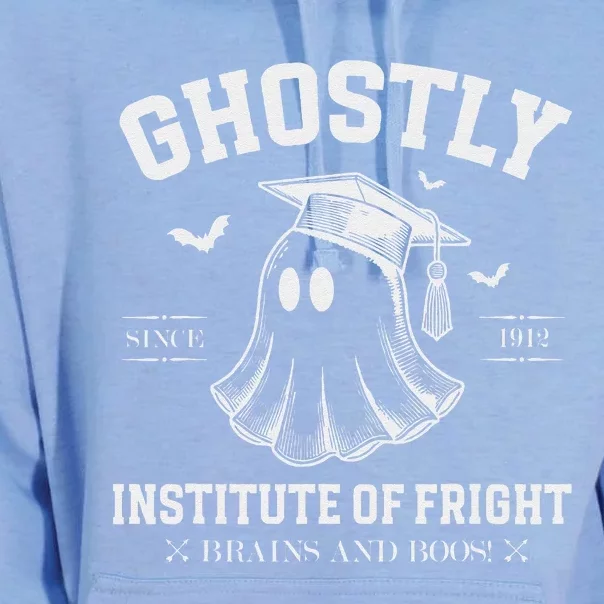 Ghostly Institute Of Fright Brains And Boos Halloween Unisex Surf Hoodie