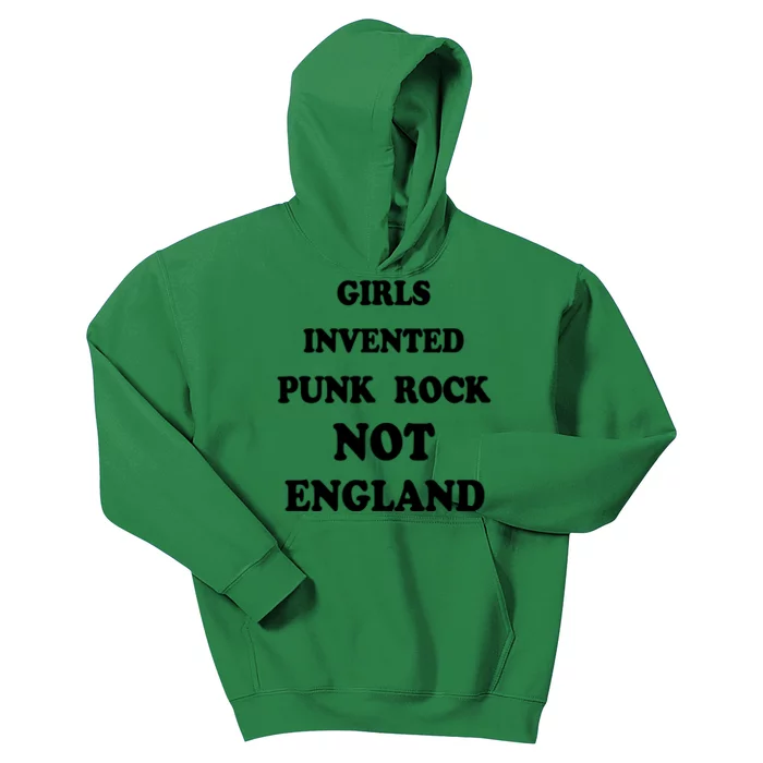 Girls Invented Punk Rock Not England Kids Hoodie