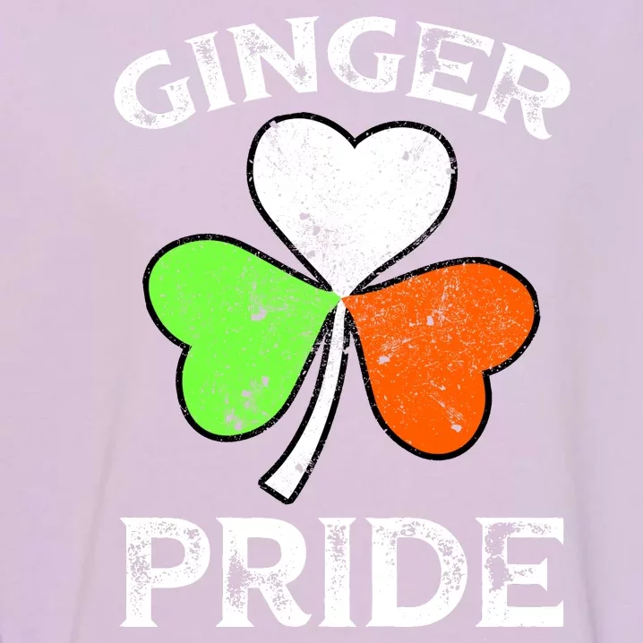 Ginger Irish Pride Shamrock Ireland Flag Happy Patricks Day Garment-Dyed Sweatshirt