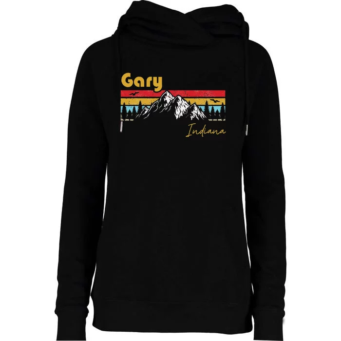 Gary Indiana Roots Hometown Vintage Home State Pride Womens Funnel Neck Pullover Hood