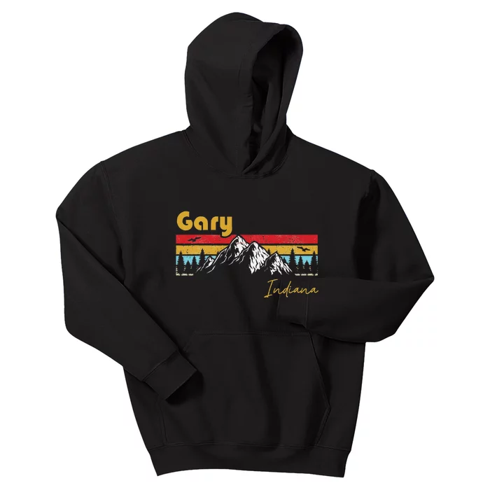 Gary Indiana Roots Hometown Vintage Home State Pride Kids Hoodie