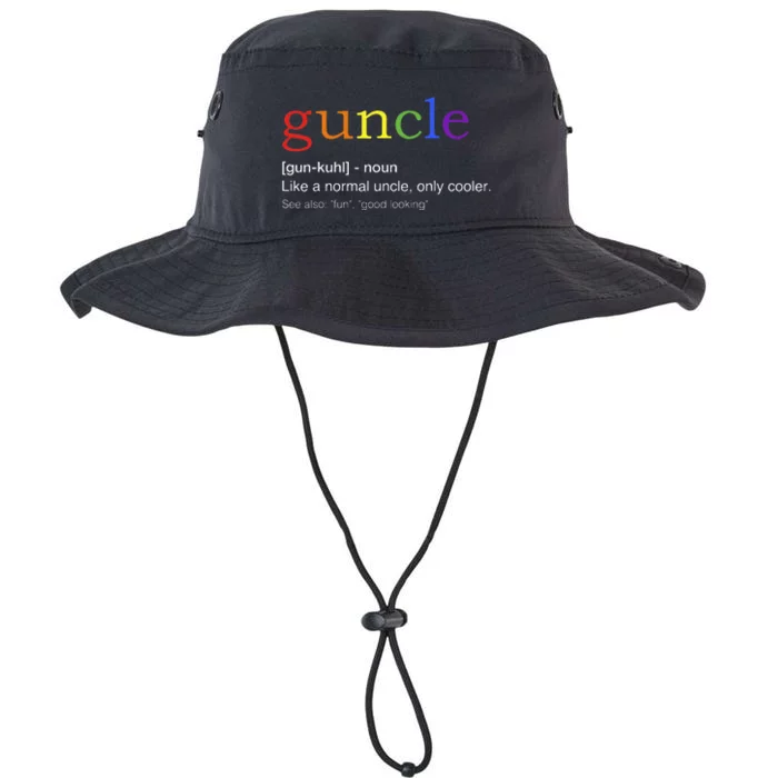 Guncle In Rainbow Flag Colors For Gay Uncle Legacy Cool Fit Booney Bucket Hat