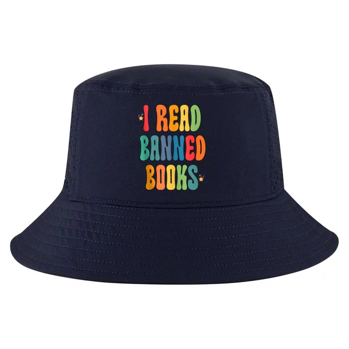 Groovy I Read Banned Books Librarian Reader Bookworm Cool Comfort Performance Bucket Hat