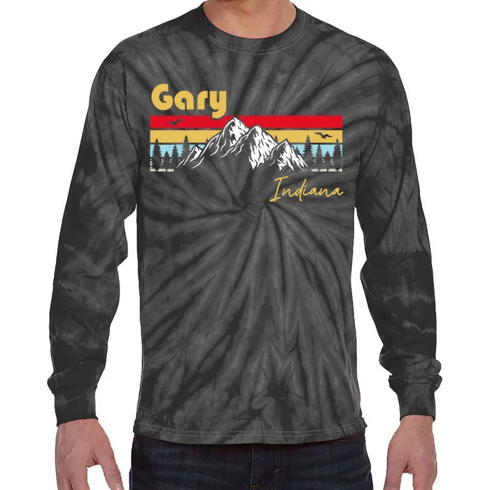 Gary Indiana Roots Hometown Tie-Dye Long Sleeve Shirt