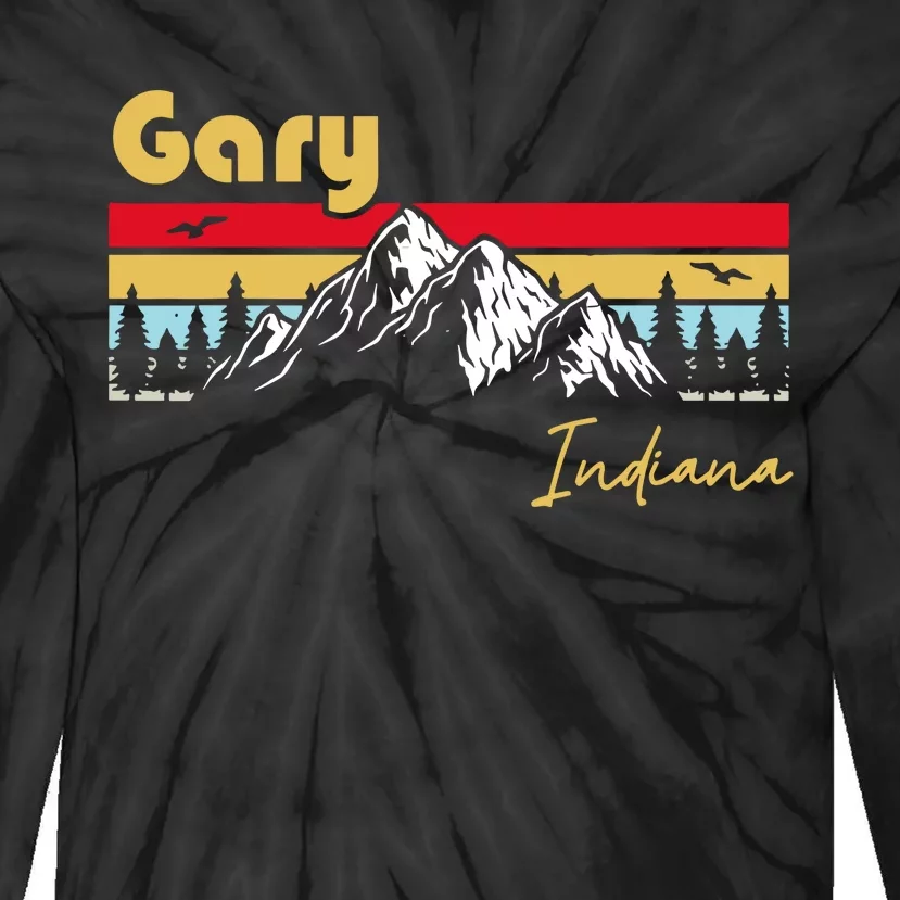 Gary Indiana Roots Hometown Tie-Dye Long Sleeve Shirt