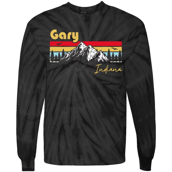 Gary Indiana Roots Hometown Tie-Dye Long Sleeve Shirt