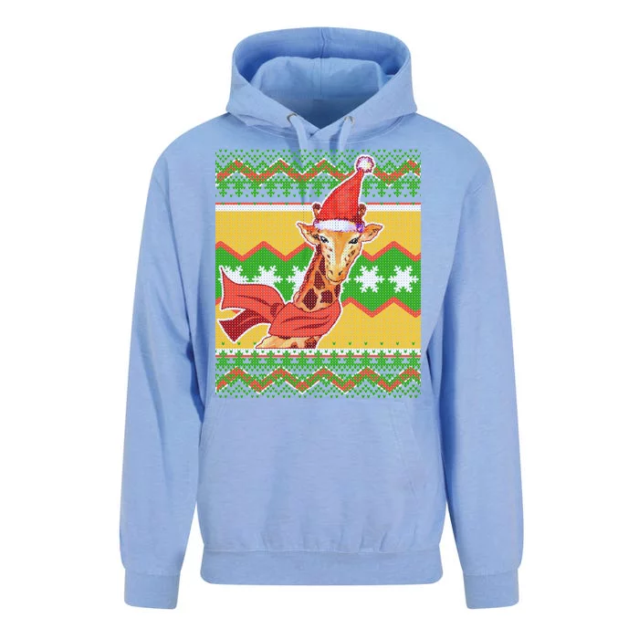 Giraffe Ugly Christmas Unisex Surf Hoodie