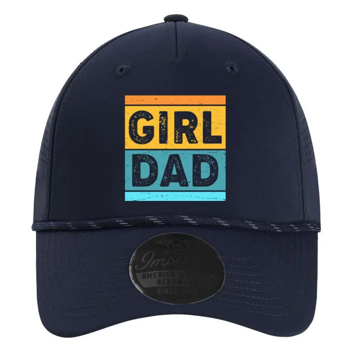 Girl Dad Distressed Color Block Performance The Dyno Cap