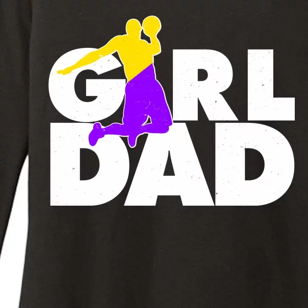 Girl Dad Dunking Tribute Womens CVC Long Sleeve Shirt