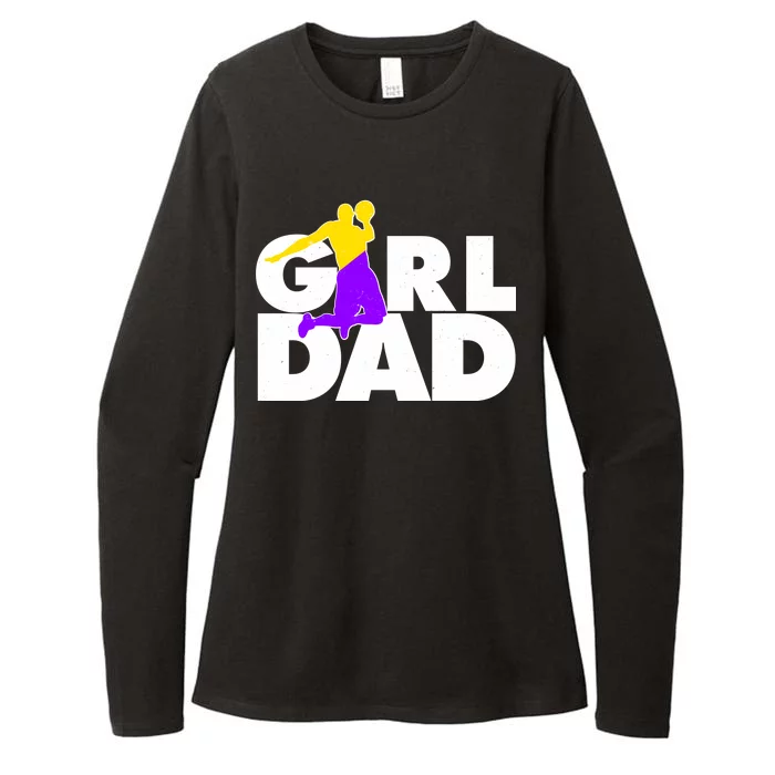 Girl Dad Dunking Tribute Womens CVC Long Sleeve Shirt