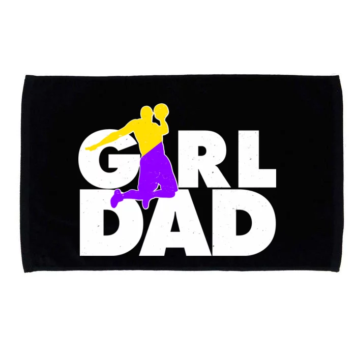 Girl Dad Dunking Tribute Microfiber Hand Towel