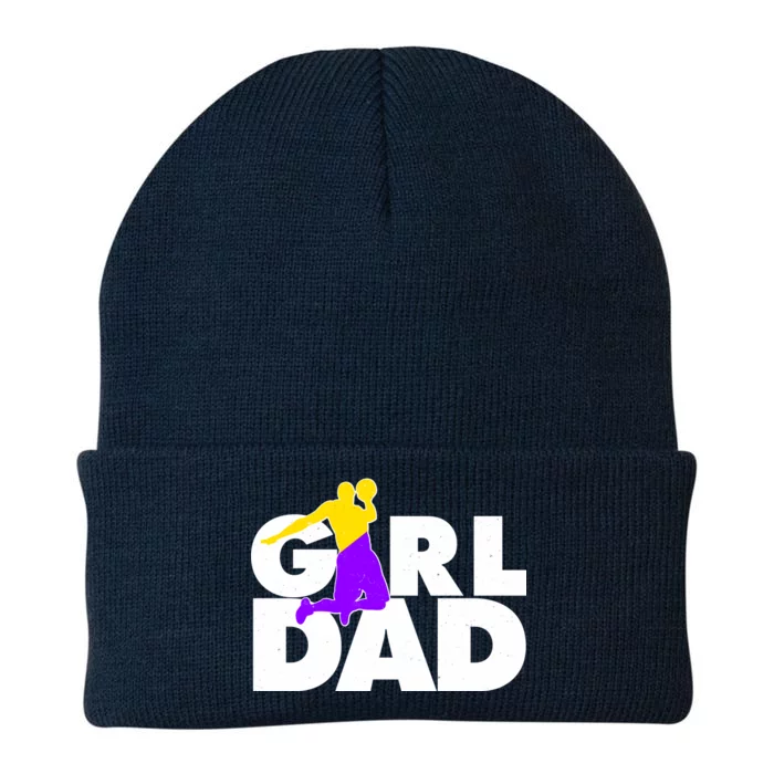 Girl Dad Dunking Tribute Knit Cap Winter Beanie