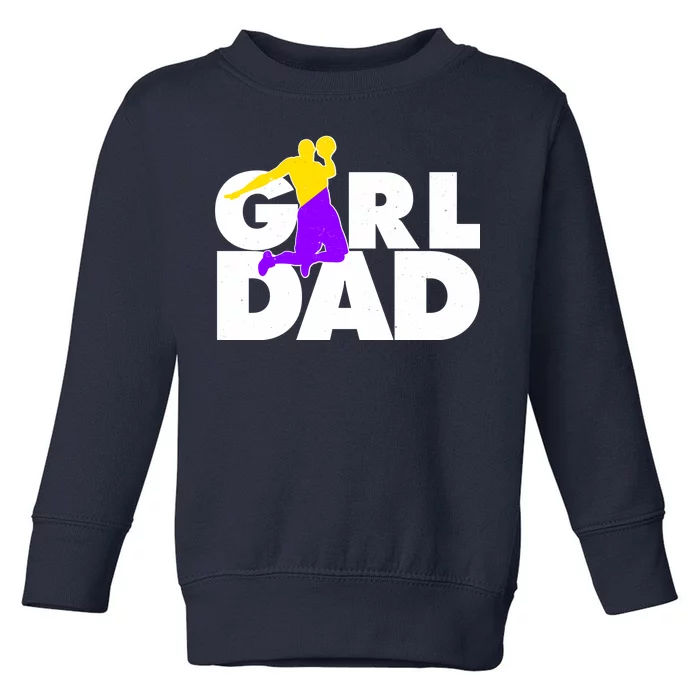 Girl Dad Dunking Tribute Toddler Sweatshirt