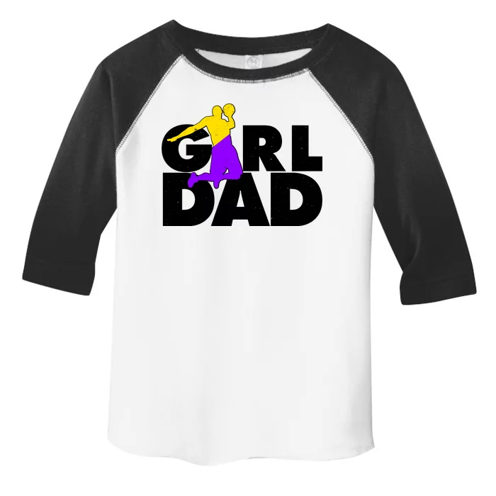 Girl Dad Dunking Tribute Toddler Fine Jersey T-Shirt