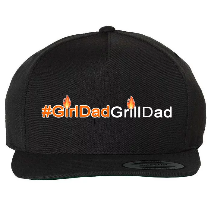 Girl Dad Grill Dad Wool Snapback Cap