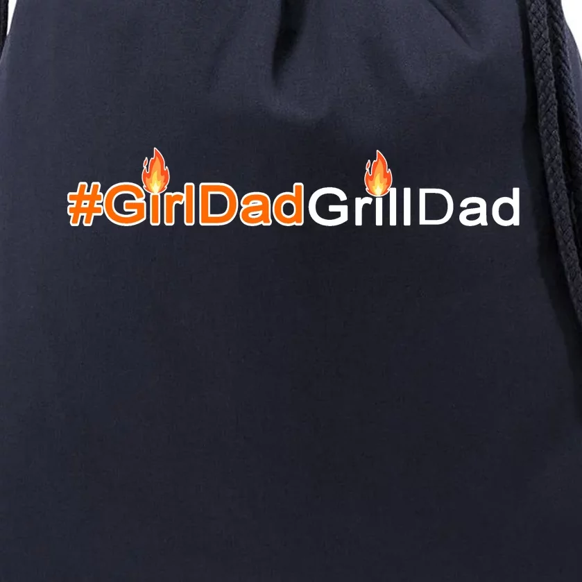 Girl Dad Grill Dad Drawstring Bag