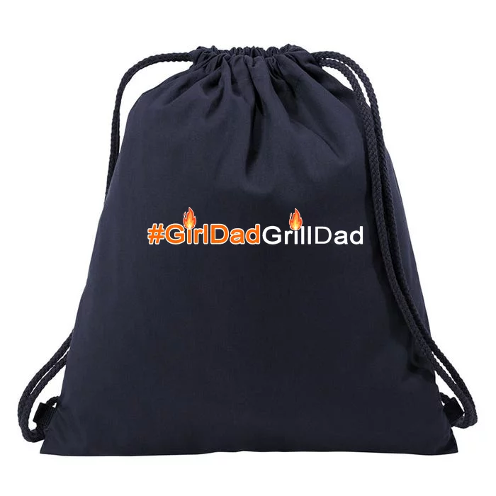 Girl Dad Grill Dad Drawstring Bag