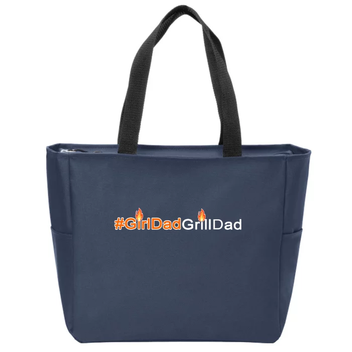 Girl Dad Grill Dad Zip Tote Bag