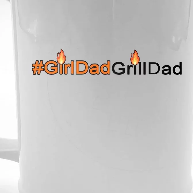 Girl Dad Grill Dad Front & Back Beer Stein