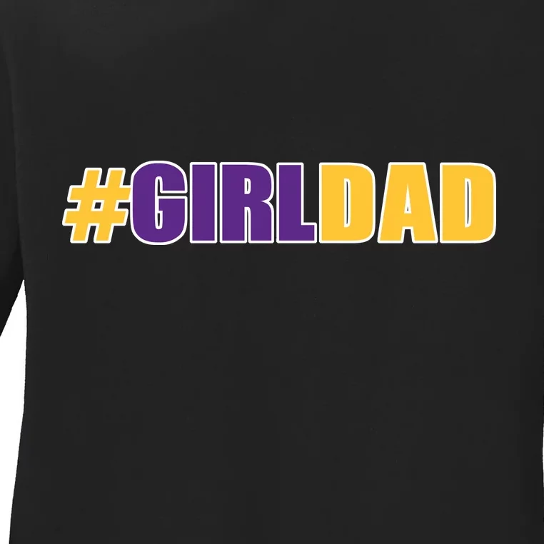 Girl Dad Kobe Tribute Memorial Ladies Long Sleeve Shirt