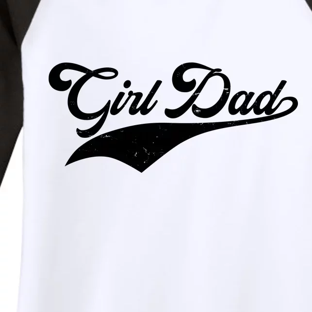 Girl Dad Tribute Women's Tri-Blend 3/4-Sleeve Raglan Shirt