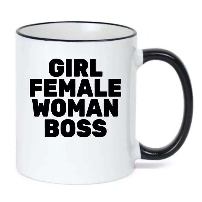 Girl Female Woman Boss Black Color Changing Mug