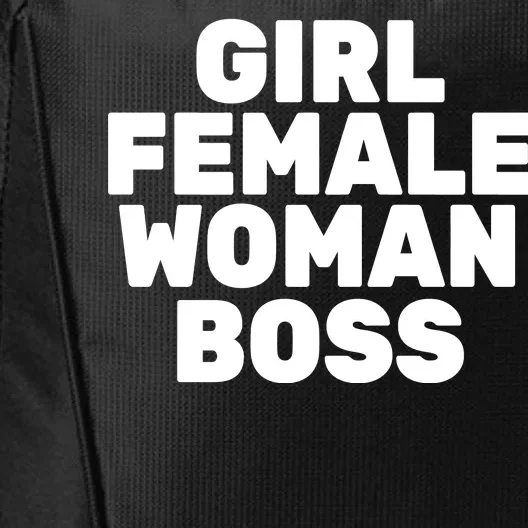 Girl Female Woman Boss City Backpack