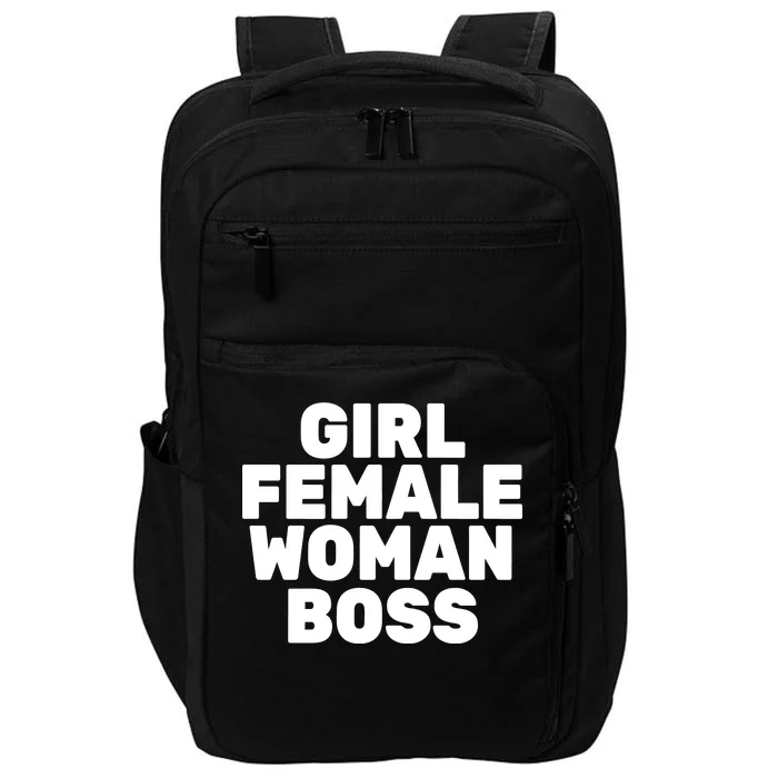 Girl Female Woman Boss Impact Tech Backpack