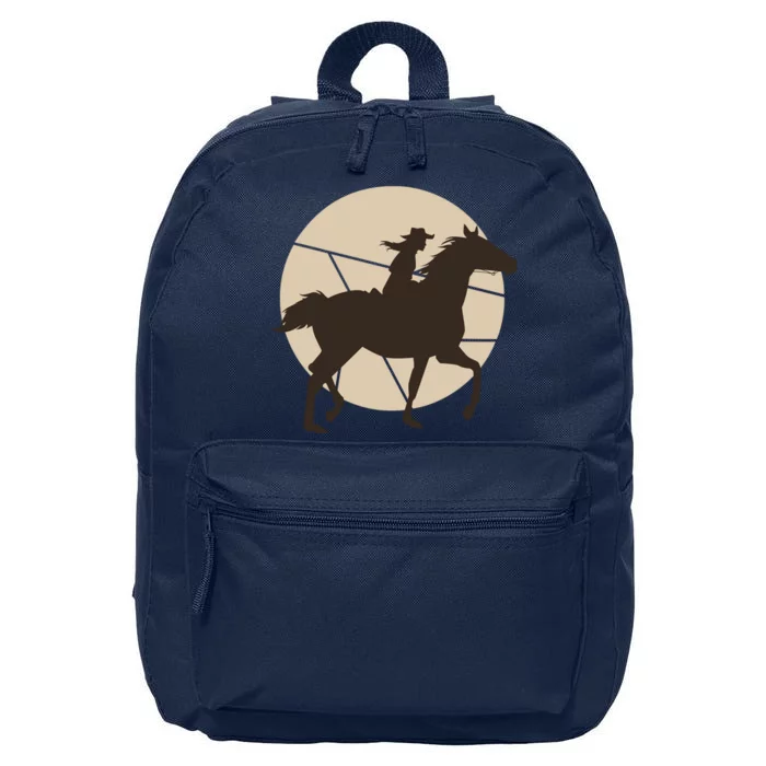 Girl Horse Rider 16 in Basic Backpack