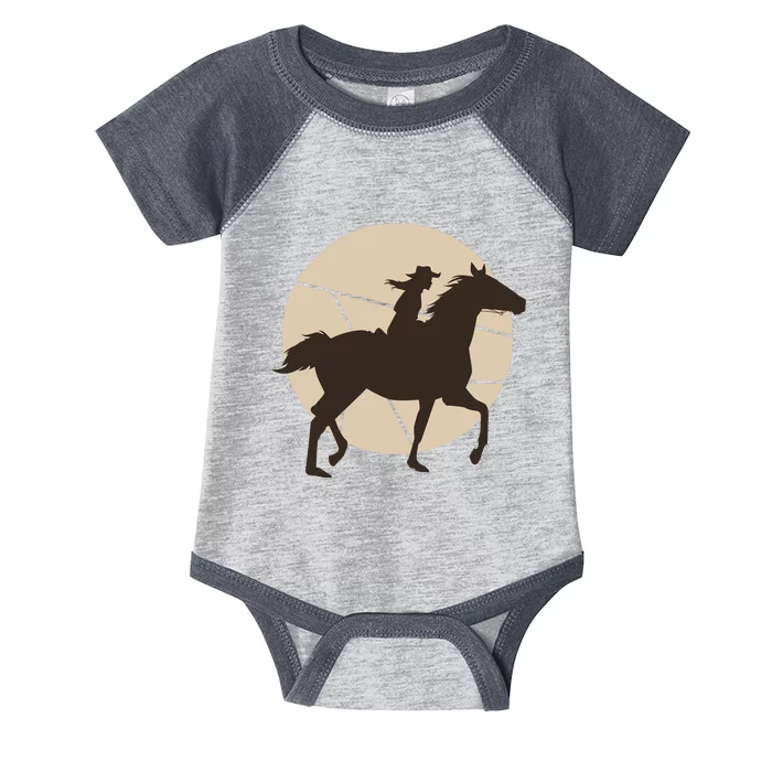 Girl Horse Rider Infant Baby Jersey Bodysuit