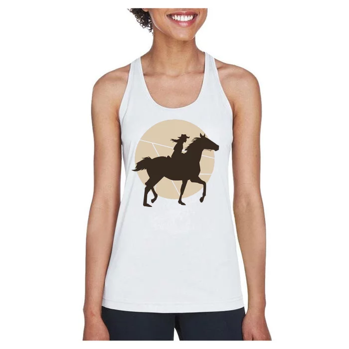 Girl Horse Rider Women's Racerback Tank