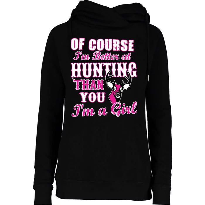 Girl Hunting Womens Funnel Neck Pullover Hood